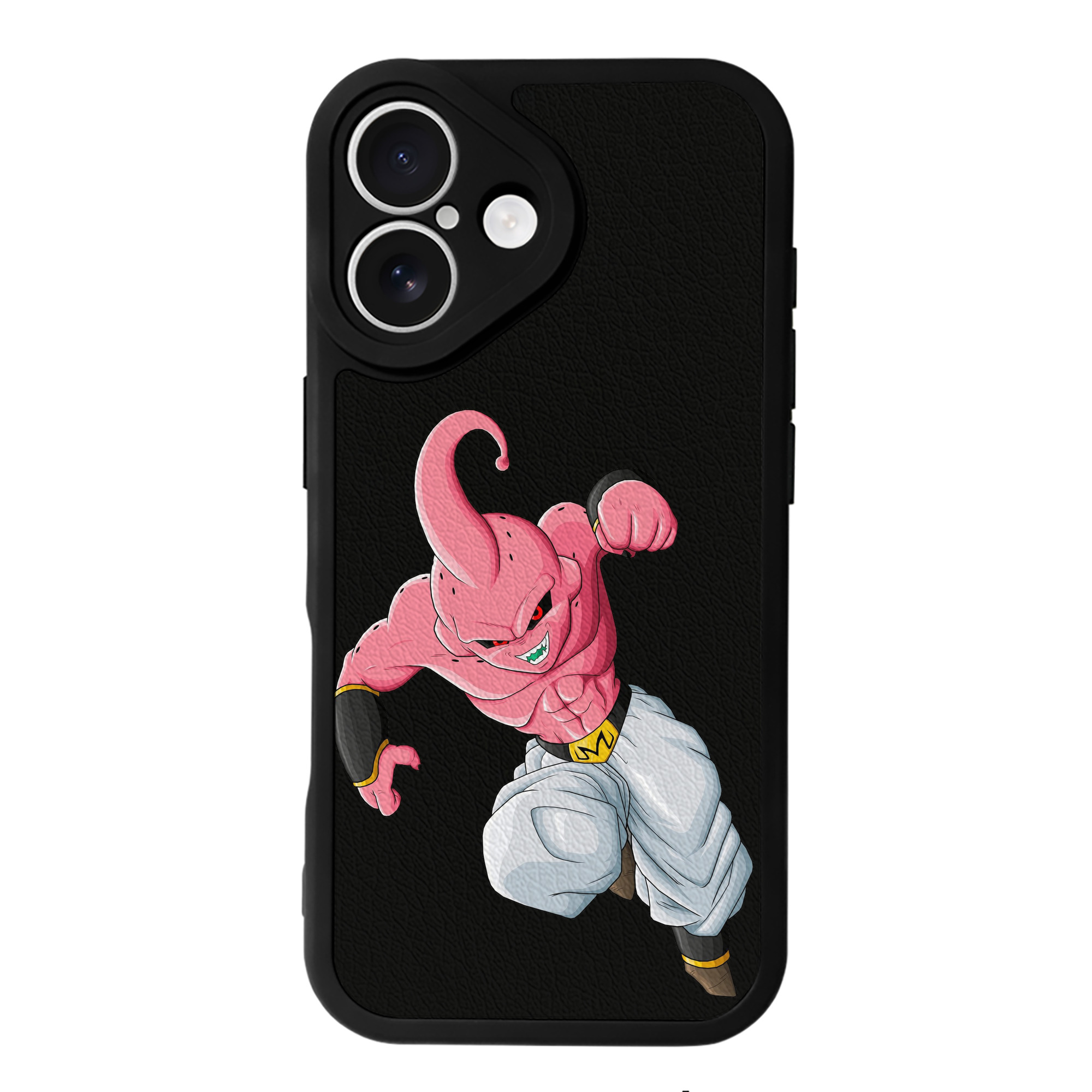 （画像用） ドラゴンボール 魔人ブウ DRAGON BALL Majin Buu 【iPhone 16シリーズ対応】シリコンスマホケース（レザー調） 材質：シリコン